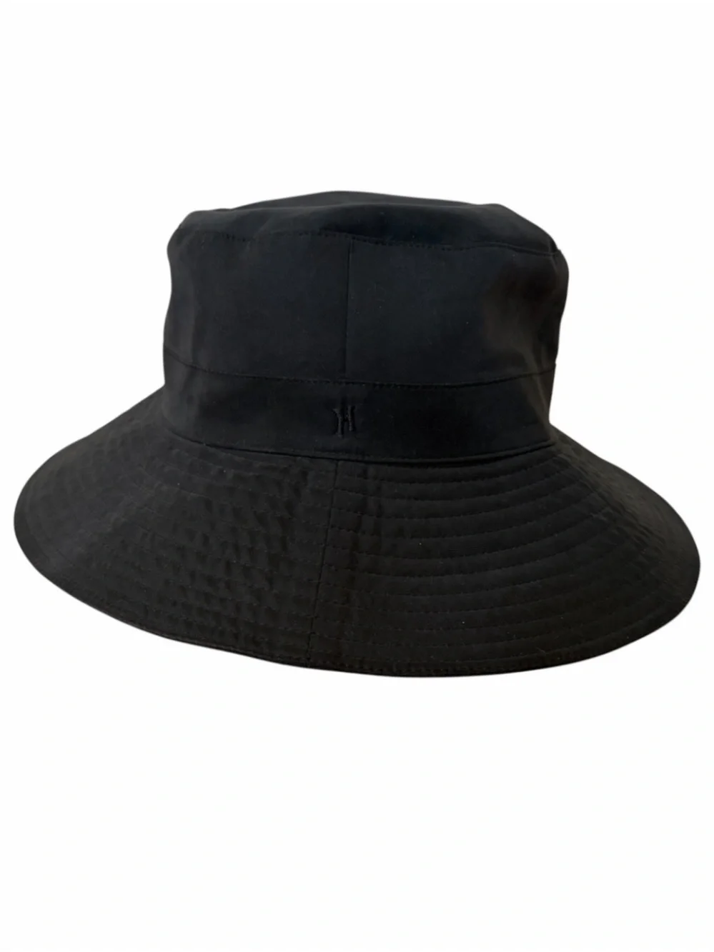Authentic Hermès Milo Technical Waterproof Bucket Hat Black 56 Packable Sun Hat